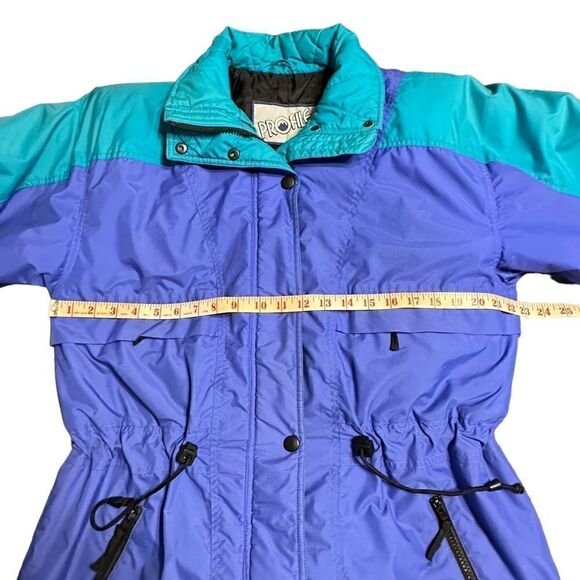 Vintage 80s Blue and Green Profile Ski Jacket - Picture 9 of 14
